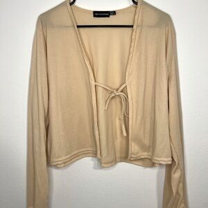 Pretty Little Thing Women’s‎ Cream Cardigan Size 22